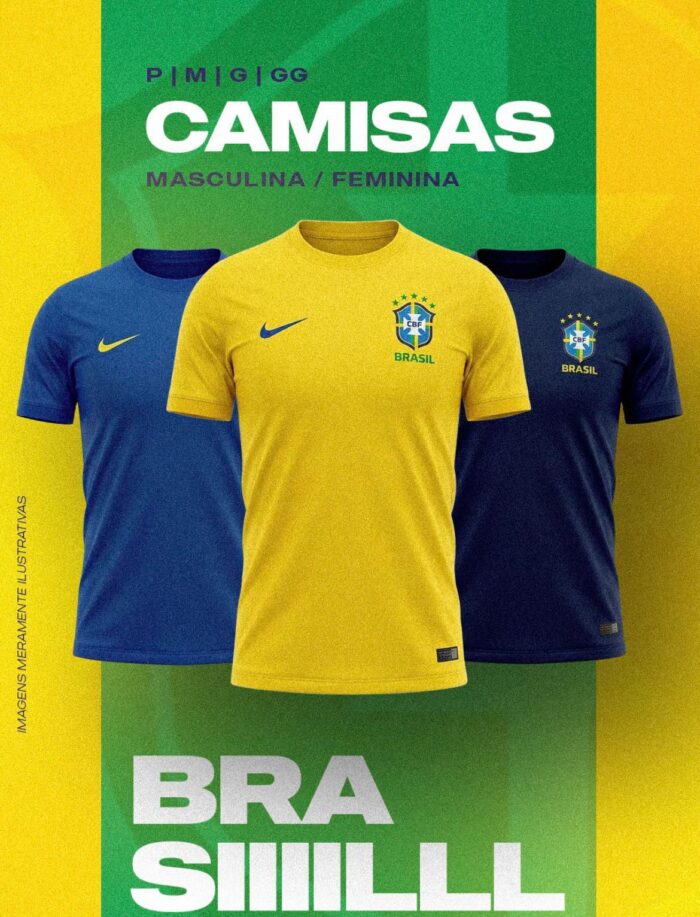 camisa do time do brasil